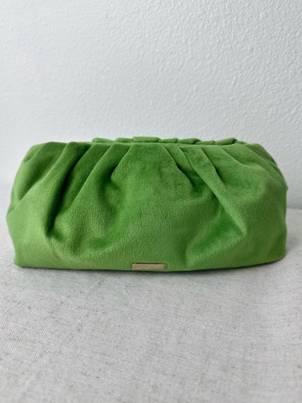Tata Harper Green Cosmetic Bag Travel Pouch Clutch